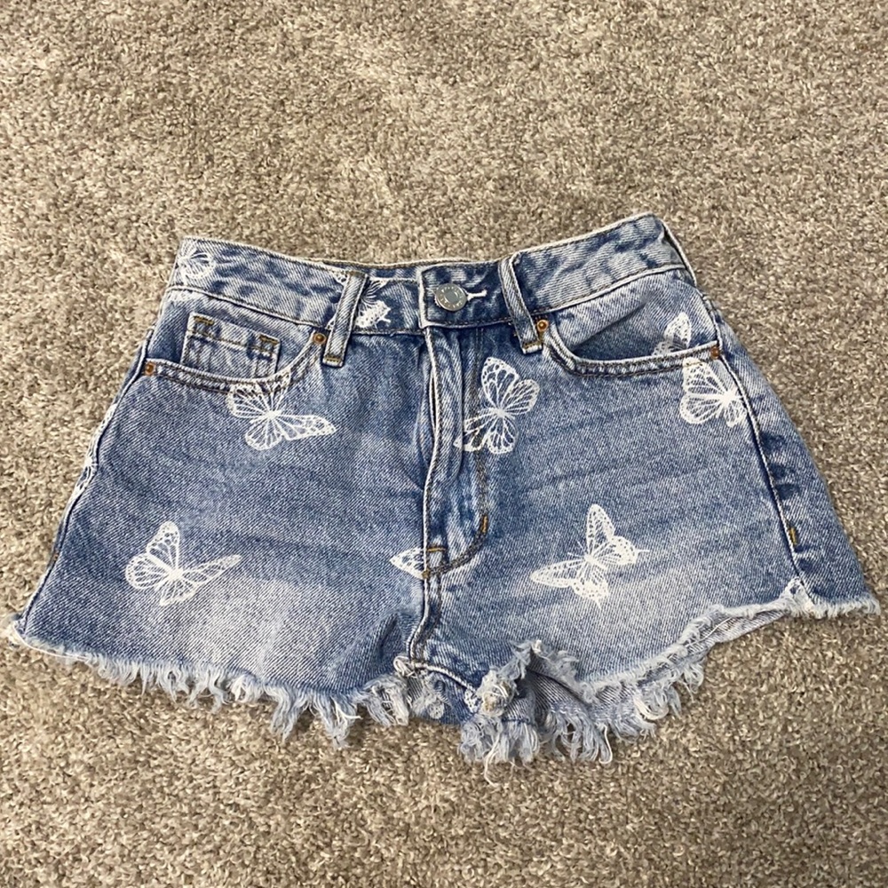 Size XXS junior Pacsun high rise festival jean shorts
